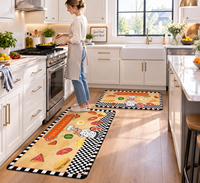 Tapis de cuisine moderne en boue de diatomées, ensemble de tapis de sol lavables, réversibles, antidérapants, faciles à nettoyer, pliables, pour la cuisine et la maison