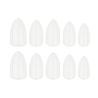 30 faux ongles blancs unis avec languette adhésive, fournisseurs d'ongles artificiels écologiques, ongles artificiels prêts à l'emploi en PMMA