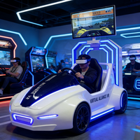 Machine de jeu de course de moto en réalité virtuelle, équipement de divertissement d'arcade