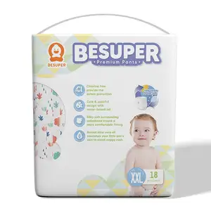 Besuper 개인 상표 바지 민감한 피부를 가진 아기를위한 무료 및 명확한 아기 기저귀 신생아 필요