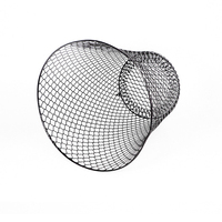 Poubelle ronde en métal en fer forgé cuisine sans couvercle seau salle de bain maison bureau poubelle poubelle poubelle panier