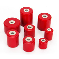 Pilier isolant cylindrique en résine rouge haute résistance MNS20X30 M6 M8 690V pour applications basse tension