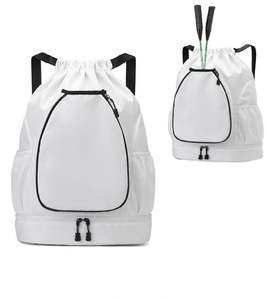 Wholesale Basketball Badminton Sports Racket Bags Drawstring Training Tennis Racket Backpack with <b>Shoe</b> Compartment - Product Image 1