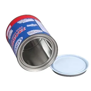 empty tinplate metal paint can in high quality, 1 litres Paint tin can dimensions manufacturer