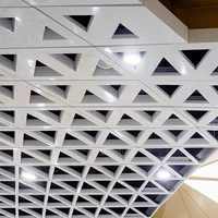 Faux plafond en aluminium géant pour la décoration de maison / plafond décoratif de restaurant, conception technique en ligne