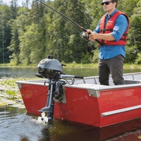 Mesin Kapal Yamaha 4 Tak 25HP Laris Manis, Manual Tilt, Bensin, Mesin Luar Perahu