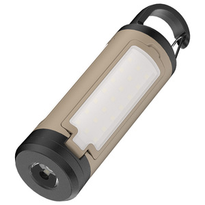 Lampe de camping LED d'extérieur rechargeable portable avec crochet, multifonctionnelle, pour tente, kaki, durée de vie de 25 000 heures - Product Image 1