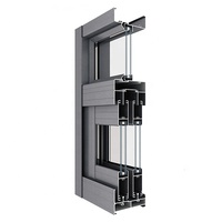 Ventanas Corredizas Francesas de Diseño Moderno, Ventana Plegable de Aleación de Aluminio Insonorizada, Horizontal de Acero Inoxidable para Uso en Hoteles