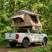 Tente de toit souple à ouverture rapide, imperméable, en tissu Oxford, pour camping en voiture 4 saisons, avec structure en aluminium