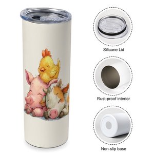 Stainless Steel Tumbler 20oz Vacuum Insulated Custom Design Drinkware For <b>Coffee</b> Tea - Product Image 3