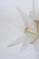 Lustre LED moderne et élégant en cristal de roche Star 20 avec angle de faisceau de 360° pour îlot de cuisine et salle à manger