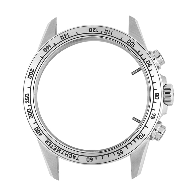Custom 316L Stainless Steel Automatic Watch Parts Ceramic Smooth Bezel 39mm 43mm Case Manufacturer