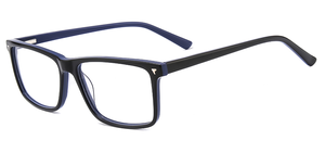 Gafas ópticas antiazules unisex, marco de tablero de fibra de acetato cuadrado negro, protección de luz azul, estilo de lectura de moda Popular - Product Image 4