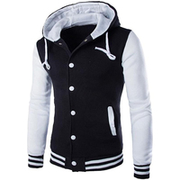 Usine Polyester Polaire Vintage Varsity Vêtements Jeunesse À Capuche Coupe-Vent Blanc Baseball Vestes