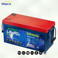 Batterie LiFePO4 à décharge profonde 25.6V 300AH Grade A pour bateau marin avec BMS intelligent Bluetooth M8 Terminal 6000 cycles CE RoHS IP67 OEM ODM