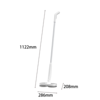 Balai Laveur Électrique Sans Fil Intelligent Double Tête Rotative Automatique Rechargeable Pulvérisateur Plat Nettoyant de Sols Ménager