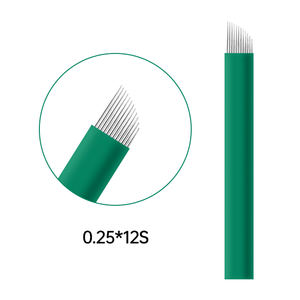 เข็ม12F 11F 9F 7F 0.25มม. ใบมีดสักคิ้วแบบถาวร16F 14F - Product Image 2