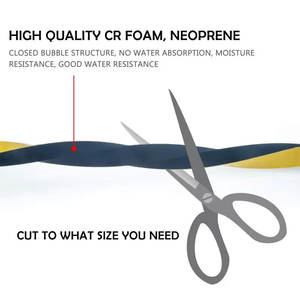 Cinta de Espuma Plana de EPDM, Sello de Goma Adhesivo Fuerte, Cinta de Espuma Negra de una Sola Cara, Sello de Aislamiento Anticolisión - Product Image 6