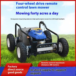 Tondeuse <span class=keywords><strong>à</strong></span> gazon industrielle automatique <span class=keywords><strong>à</strong></span> 4 temps Tondeuse <span class=keywords><strong>à</strong></span> gazon robotique <span class=keywords><strong>à</strong></span> roues de type chenille Télécommande pour jardin forêt - Product Image 5
