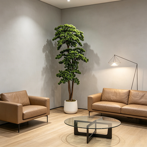 Árbol Bonsái Artificial de Pino Simulado para Decoración de Interiores de Centros Comerciales y Hoteles, Decoración de Paisajes de Pino Artificial - Product Image 3