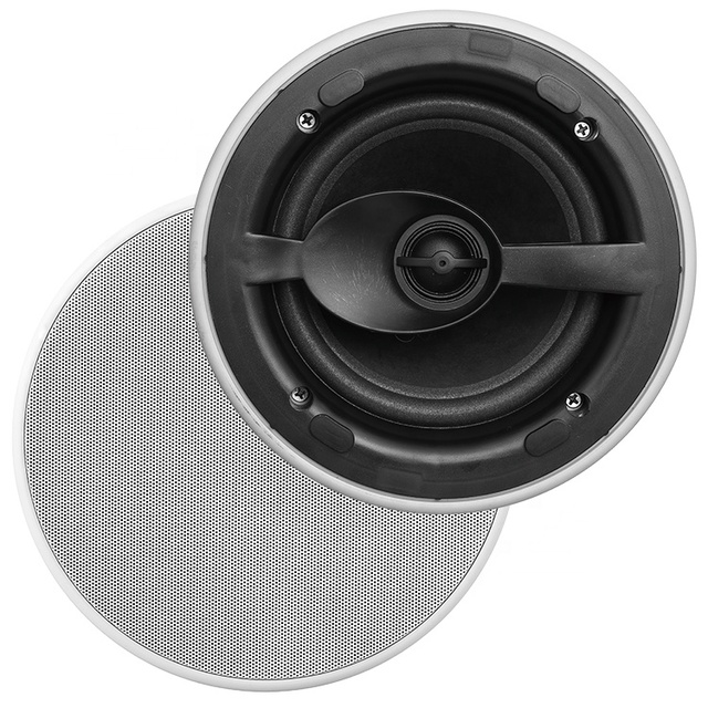 Vander CS-608B Hot Sell 2-way in Ceiling Speaker With High Efficient 6.5 Inch White Each for Home Bath Theater Bedroom
