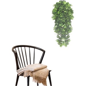 Plante artificielle suspendue en eucalyptus Jinteng, 31,5 pouces, en plastique, pour décoration intérieure et extérieure, mariage - Product Image 5