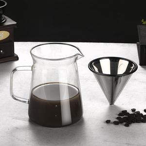 近代的な高ホウケイ酸ガラスコーヒーポット耐熱クロスボーダーフィルター手で醸造された冷たい醸造ポット卸売 - Product Image 2