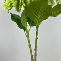 Décoration de la maison Art floral mariage 3D hydratant sensation hortensia fleur artificielle longue tige Latex grand toucher réel hortensia