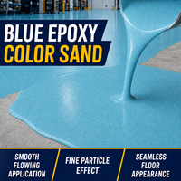 Revêtement de sol en résine époxy de couleur personnalisée, finition marbre sable de quartz coloré, imperméable, antidérapant, peinture décorative