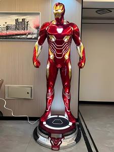 Personnalisé 210cm grandeur nature Tony <span class=keywords><strong>Stark</strong></span> Bobble Head Sculpture modèle célèbre personnage de film américain de 'Actin Iron 'Frp Figure Man - Product Image 2