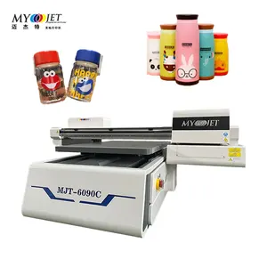 Kesempurnaan pribadi Myjet 6090C-UV dapat disesuaikan kepala i3200-U1 UV Flatbed silinder Printer Inkjet