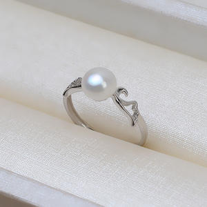 Anneau ouvert en argent S925, accessoires de bricolage, plateau vide, anneau pour 5-6 doigts, perle d'ange, semi-fini pour perles en vrac, accessoire pour 41 doigts - Product Image 3