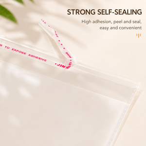 Bolsas de Embalaje de Plástico Transparente con Logotipo Personalizado, Bolsas de Celofán Autoadhesivas BOPP OPP Reutilizables con Solapa Adhesiva para Alimentos, Joyería - Product Image 5