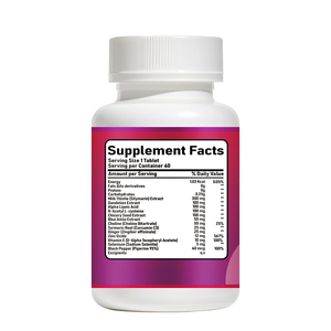 Nettoyant Hépatique Chardon-Marie Pissenlit Soutien Réparateur 60 Comprimés Complément Herbal pour la Santé <span class=keywords><strong>du</strong></span> <span class=keywords><strong>Foie</strong></span> - Product Image 2