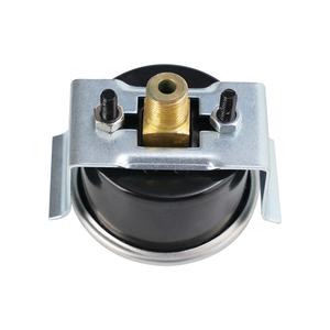 Manômetro com manômetro de pressão de suporte traseiro Black Steel Case 1/4 ''Brass Back Mount Conexão 50mm 2.0'' Dial Tamanho - Product Image 3