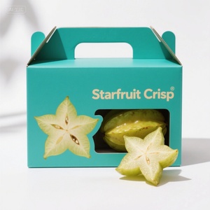 Thân Thiện Với Môi Đầy Đủ Màu Sắc In Ấn Tùy Chỉnh Trái Cây Tươi Và Rau Sóng Bao Bì Hộp Quà Tặng Cho Đào Táo Bưởi - Product Image 6