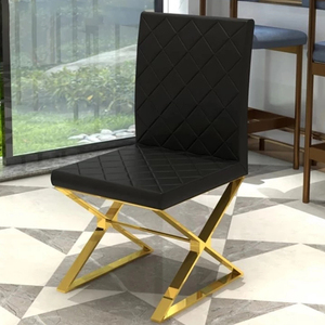 Vuelos de mesa de muebles de comedor blanco <span class=keywords><strong>dorado</strong></span> de vidrio moderna de muebles para <span class=keywords><strong>el</strong></span> hogar de acero inoxidable - Product Image 6