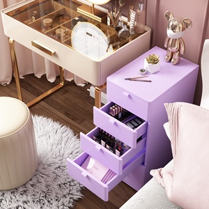 Mini-armoire en acier à 6 tiroirs, design soigné et facile à nettoyer pour les petits objets - Product Image 6