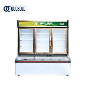 Nuevo Congelador para Tiendas <span class=keywords><strong>de</strong></span> Conveniencia, Refrigerador Multifuncional para Supermercados, Temperatura Ajustable 0 ℃ ~10 ℃ /-18 ℃ - Product Image 1