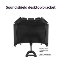 Couvercle insonorisant pliable pour microphone de studio d'enregistrement XTUGA, matériau métal+ABS+mousse, absorption acoustique, protection contre le vent, réduction du bruit