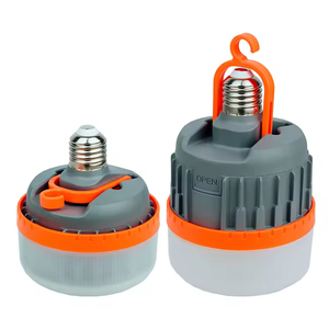 뜨거운 판매 접이식 랜턴 전구 USB 휴대용 텐트 램프 야외 밤 20W E27 충전식 비상 캠핑 LED 전구 조명 - Product Image 1