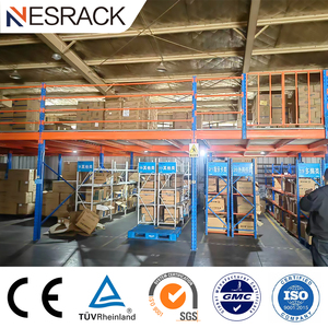 Système de stockage multi-étages pour entrepôt, protection contre la corrosion, plateforme de mezzanine, rayonnages robustes - Product Image 1