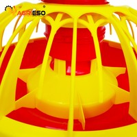 Système d'alimentation complet pour élevage de poulets de chair sur plancher, avec accessoires durables pour mangeoires à poulets de chair