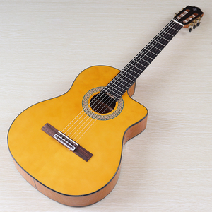 Pastilla de <span class=keywords><strong>guitarra</strong></span> clásica Geake Flamenco de tamaño 4/4, ABS, cuello de caoba, cuerpo de palisandro, cuerda de nailon de abeto, brillo de 39 pulgadas - Product Image 2