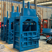 Presse à balles verticale hydraulique intelligente Mingyu Wisen pour déchets textiles, avec attache automatique, télécommande, faible bruit et économie d'énergie