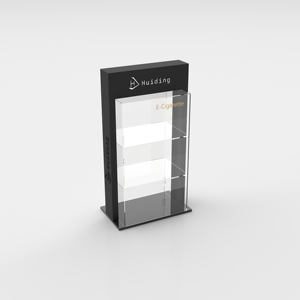 Lemari Pajangan Akrilik Transparan Modern Rak Pengunci Persegi Panjang yang Dapat Disesuaikan dari Pabrik Rak Braket 3-Tingkat Mengkilap - Product Image 6