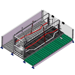 Équipement d'élevage porcin durable, cage de mise bas en acier galvanisé à chaud avec panneau en PVC, cage de maternité pour truies - Product Image 1