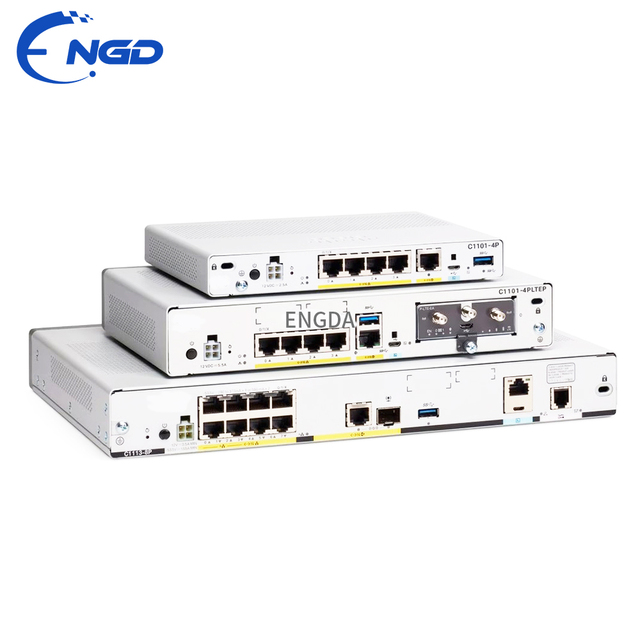 Used C1111X-8P 8 Port Gigabit PoE+ SD-WAN Router Fanless Silent Design Dual WAN VPN Firewall Gateway for Retail Branch Office