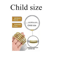 Lot de 9 bracelets en silicone pour femmes, motif poupée bouddhiste mignonne, empilables, style gelée, cadeau tendance, vente en gros