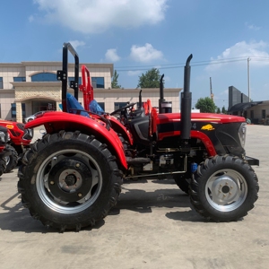 <b>Red</b> 4WD Wheel Tractor Gear Drive Diesel Engine Farm Use High Safety Level - Product Image 1